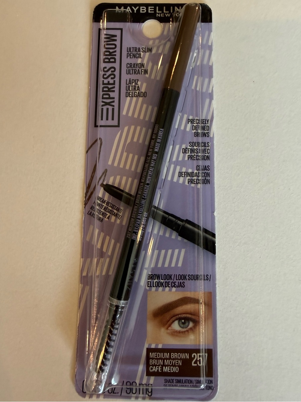Maybelline Express Brow 257 Medium Brown Eye Pencil
